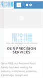 Mobile Screenshot of precisionpools.ca